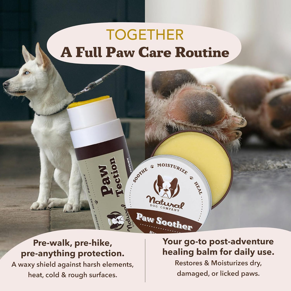 Pawtection Balm for Dogs, Dog Paw Protector, Moisturizing Dog Paw Balm for Dry, Cracked Pad, Protects Paw from Extreme Weather, Paw Lotion for Allergies & Itching (0.15 Oz Stick)